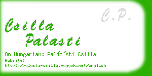 csilla palasti business card